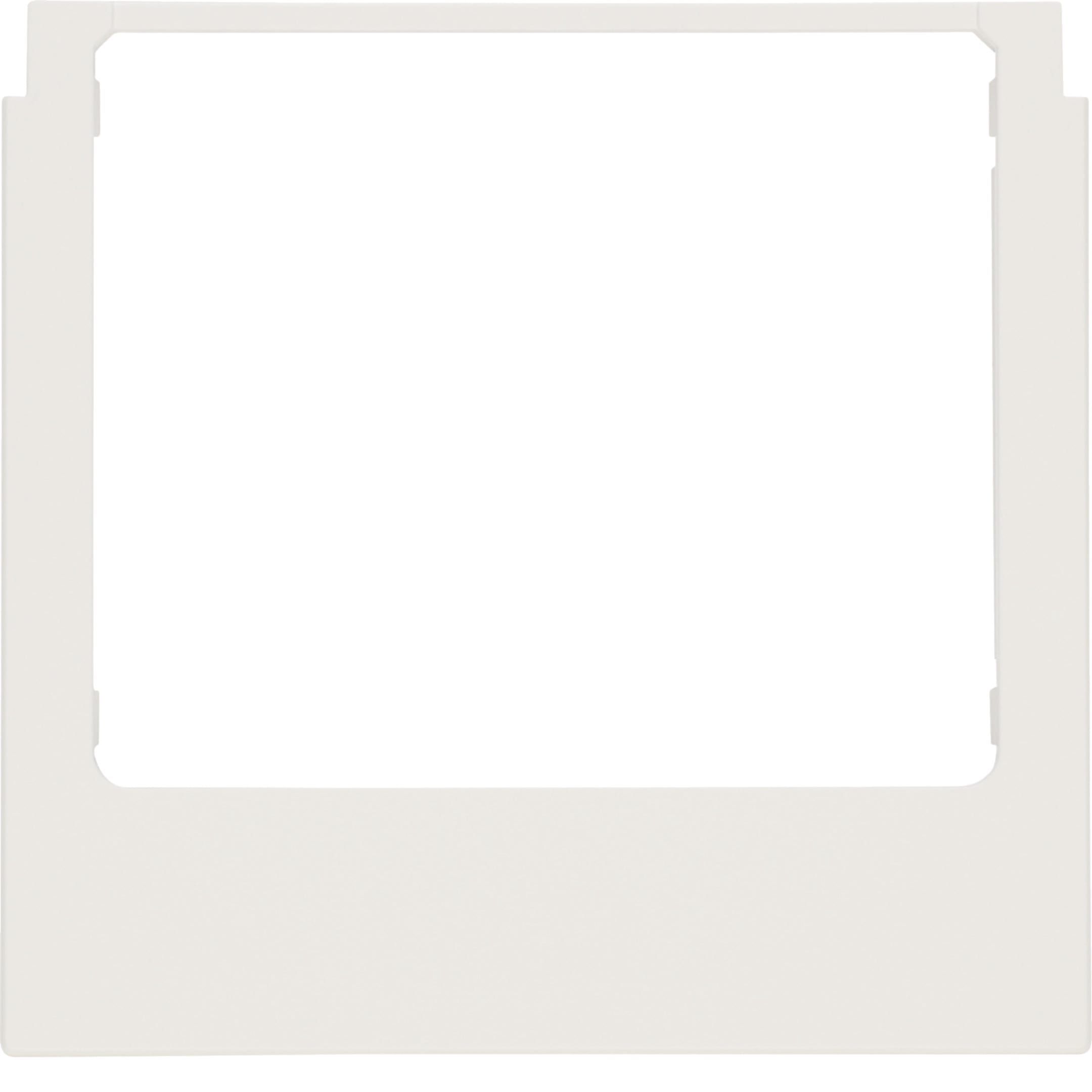 HAGER BOCCHIOTTI - Cornice design angolare accessorio bianco polare lucido