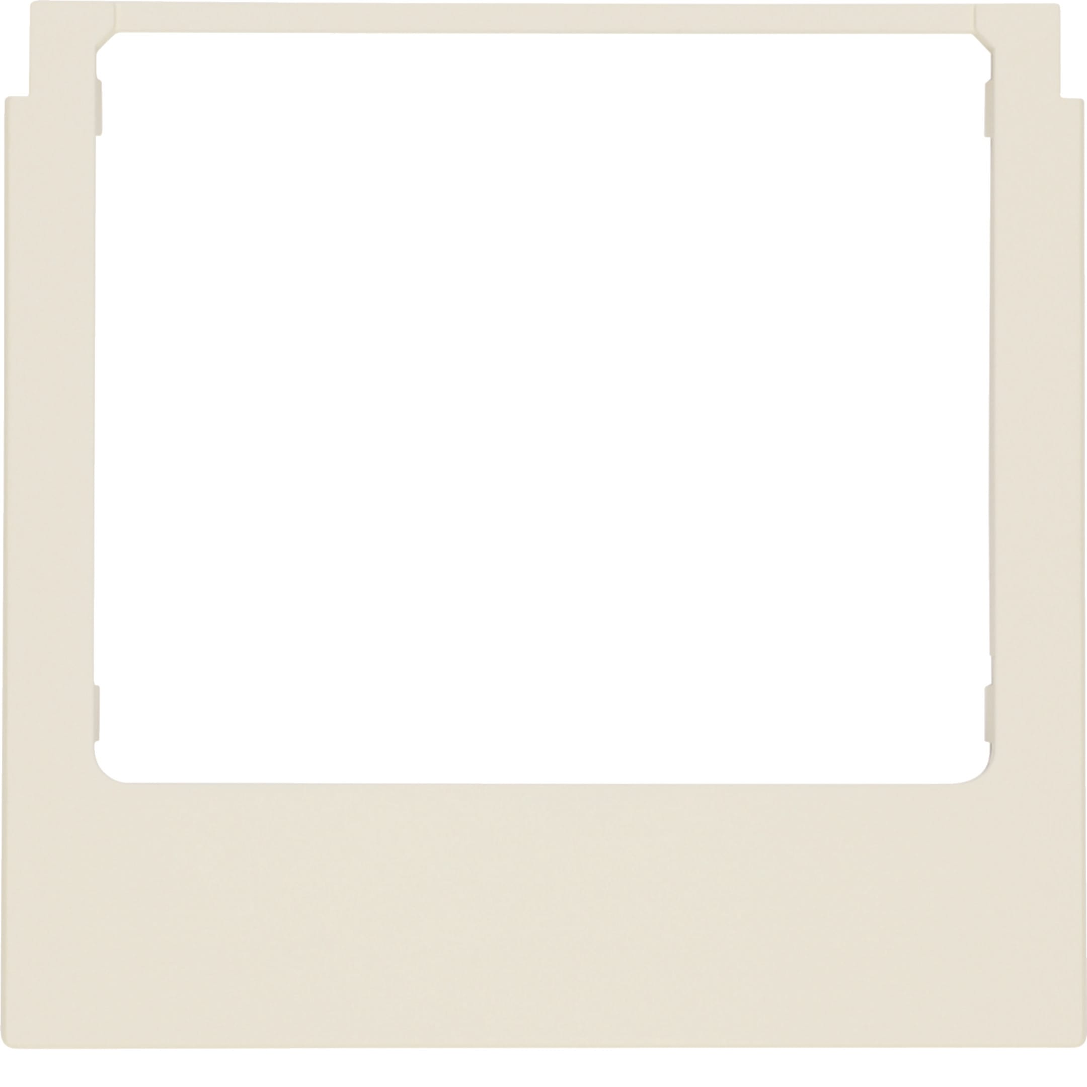 HAGER BOCCHIOTTI - Cornice design angolare accessorio bianco lucido