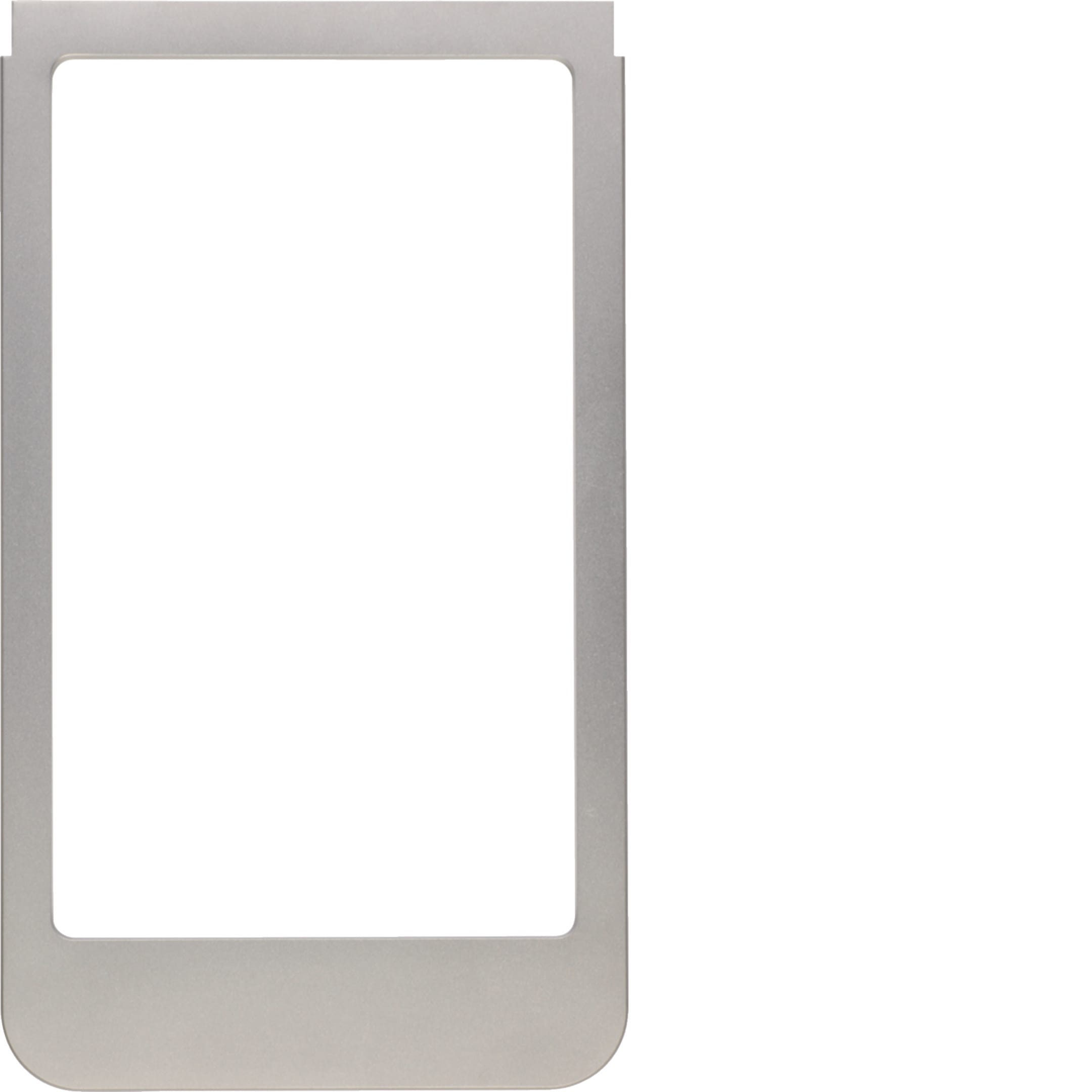 HAGER BOCCHIOTTI - Cornice design rotonda, versione grande accessorio acciaio inox, metallo opaco