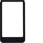 HAGER BOCCHIOTTI - Cornice design rotonda, versione grande accessorio vetro nero