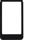 HAGER BOCCHIOTTI - Cornice design rotonda, versione grande accessorio nero lucido