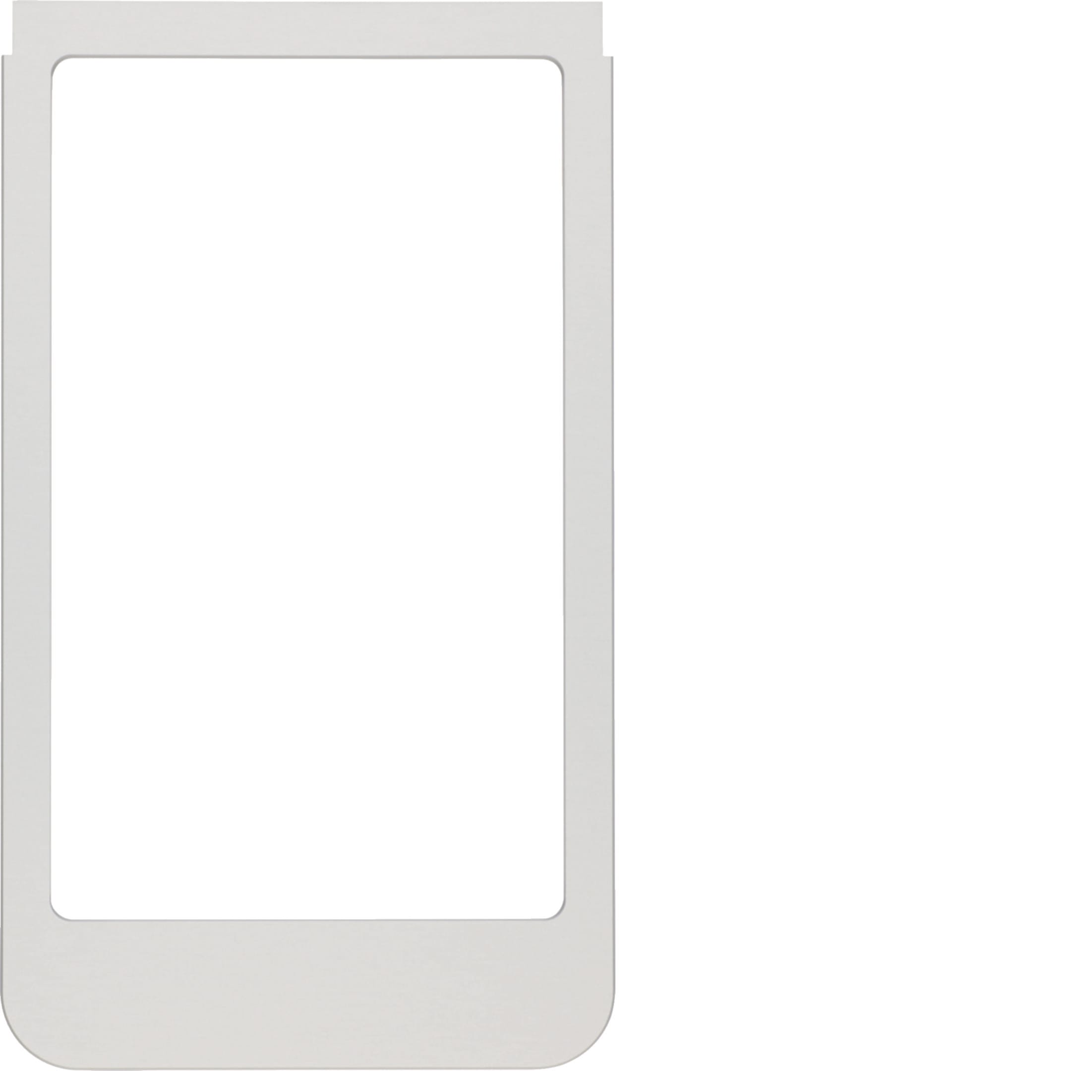 HAGER BOCCHIOTTI - Cornice design rotonda, versione grande accessorio alluminio, metallo opaco