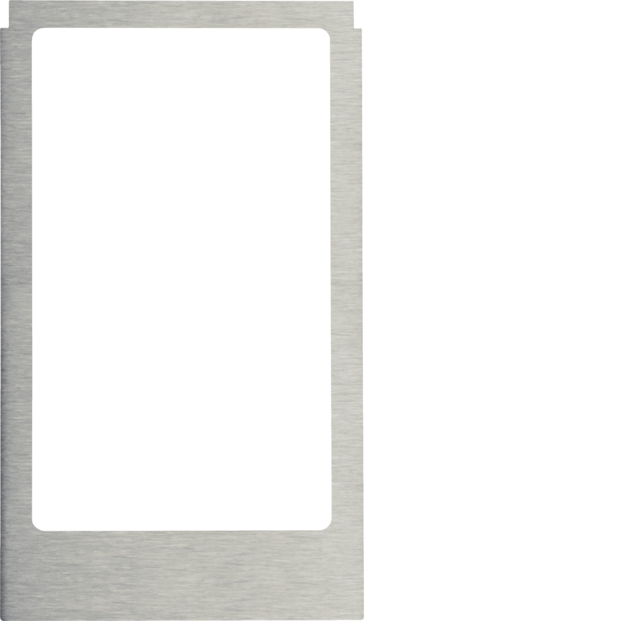 HAGER BOCCHIOTTI - Cornice design angolare, versione grande accessorio acciaio inox, metallo spazz.