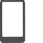 HAGER BOCCHIOTTI - Cornice design rotonda, versione grande accessorio antracite opaco