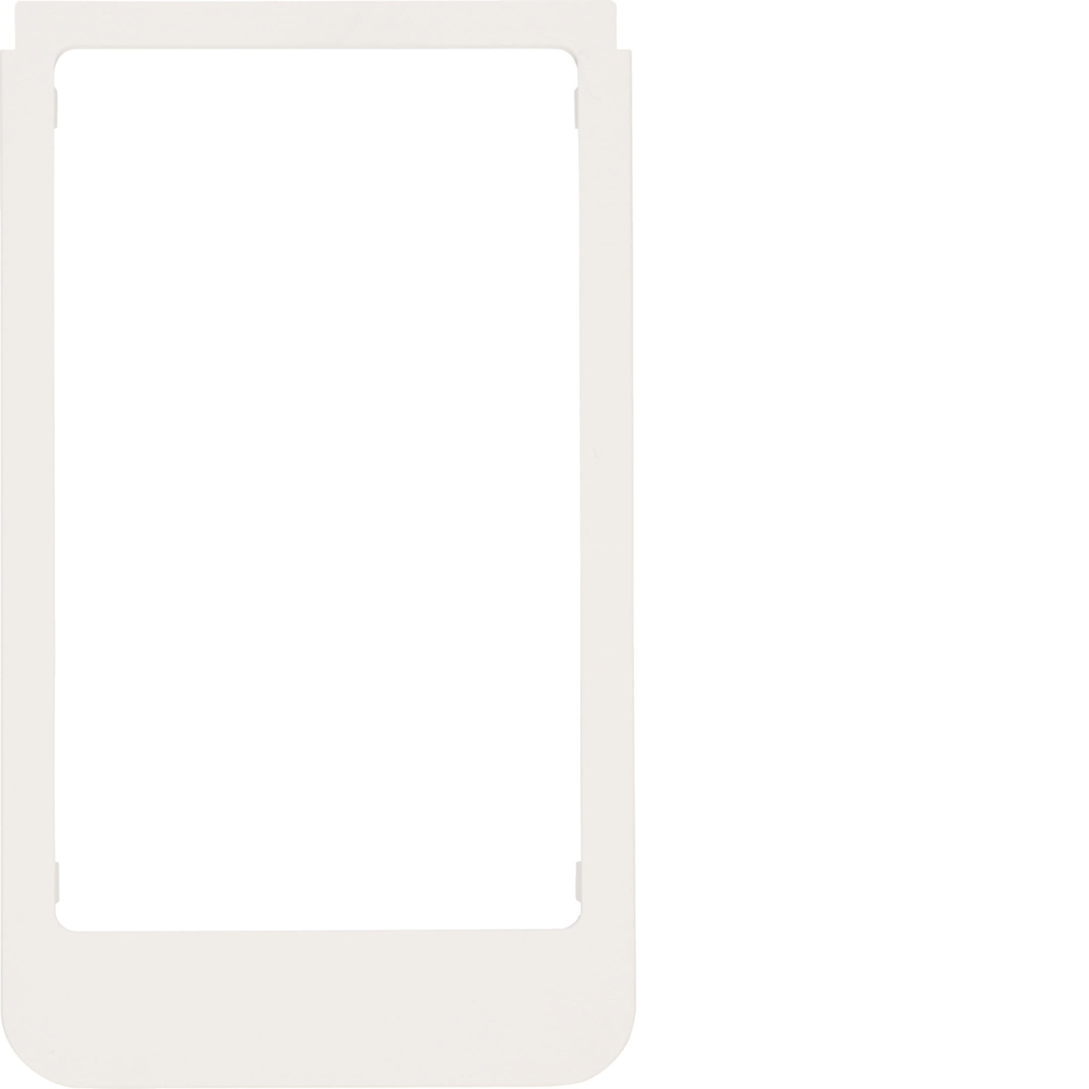 HAGER BOCCHIOTTI - Cornice design rotonda, versione grande accessorio bianco polare opaco