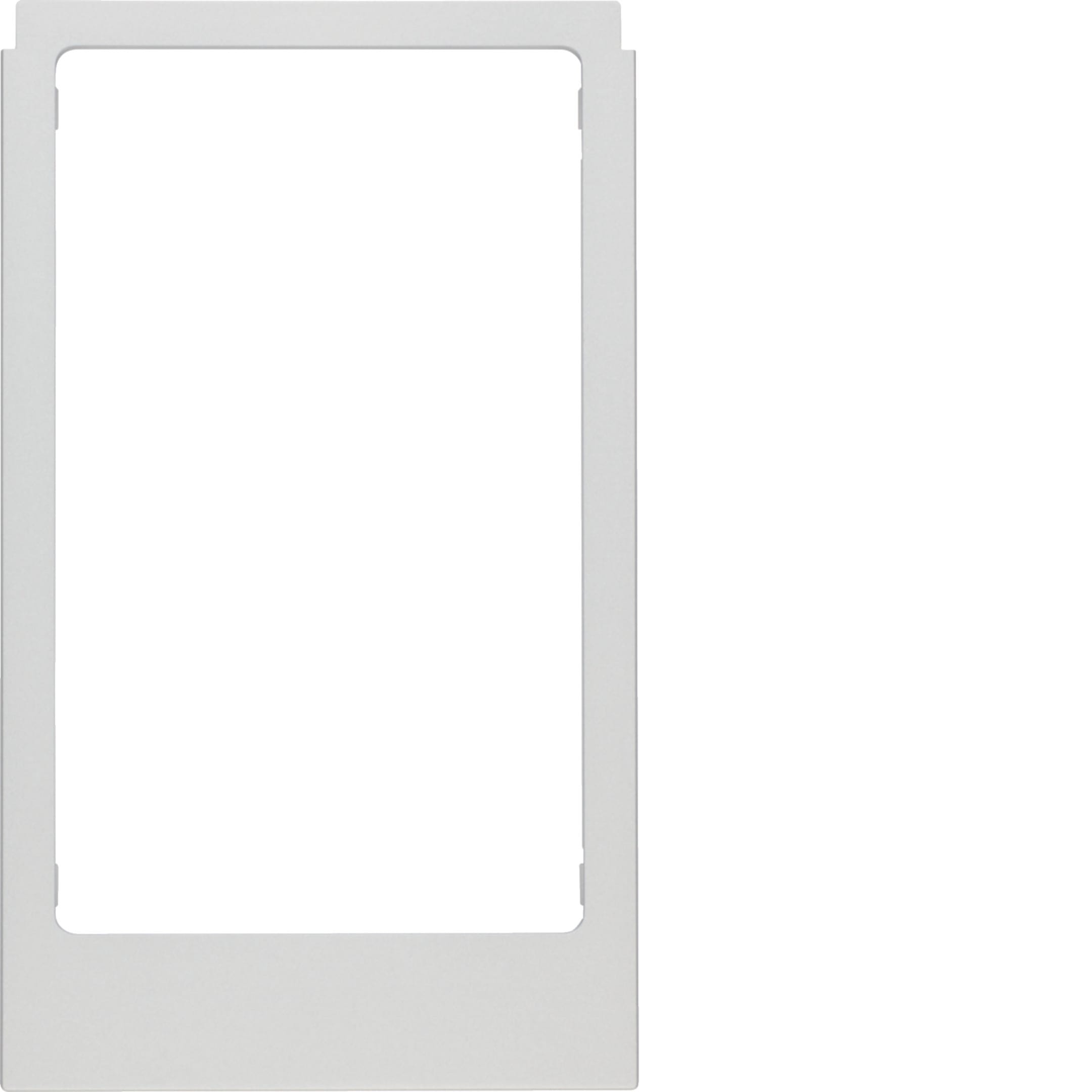 HAGER BOCCHIOTTI - Cornice design angolare, versione grande accessorio alu opaco, verniciato