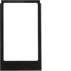 HAGER BOCCHIOTTI - Cornice design angolare, versione grande accessorio vetro nero
