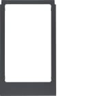 HAGER BOCCHIOTTI - Cornice design angolare, versione grande accessorio antracite opaco