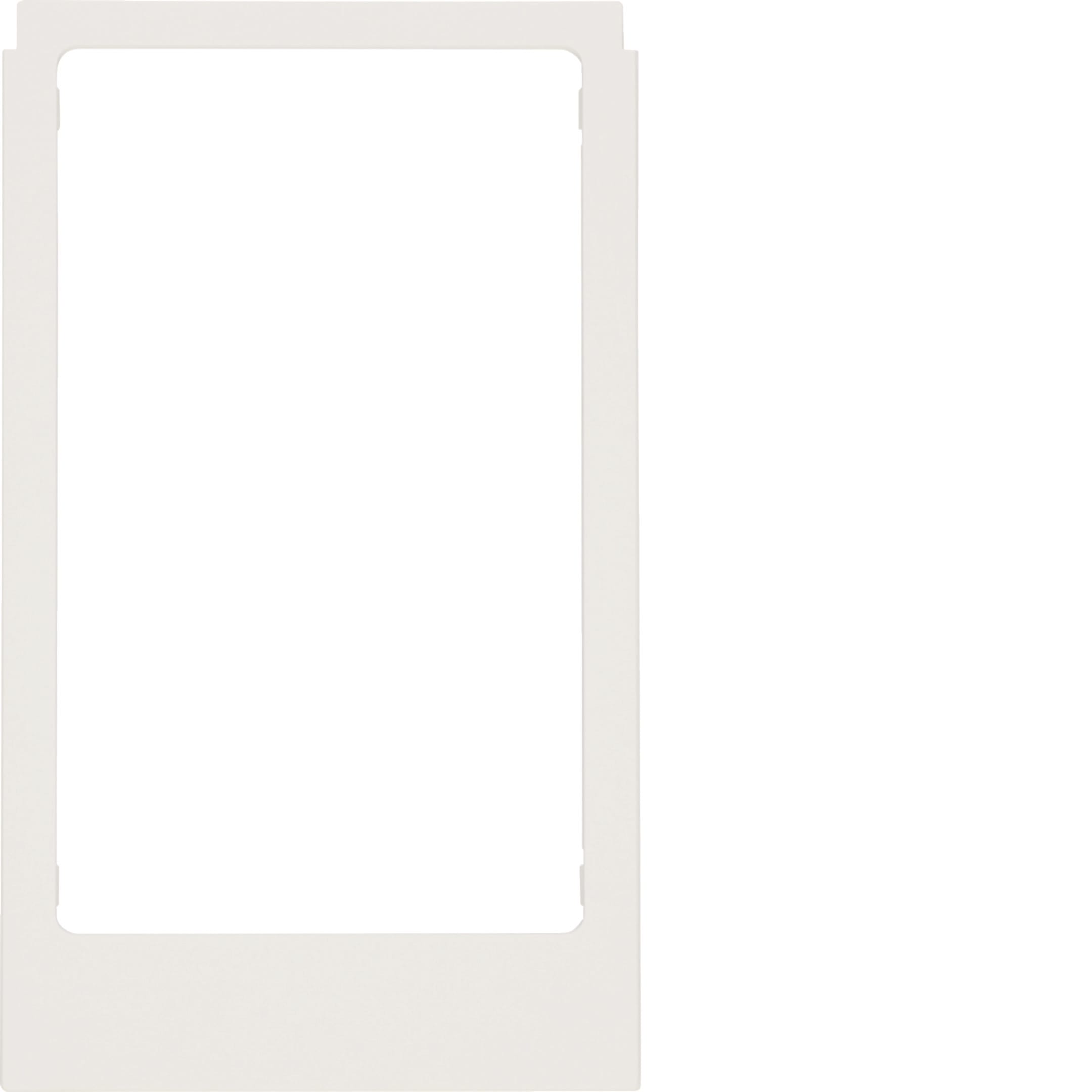 HAGER BOCCHIOTTI - Cornice design angolare, versione grande accessorio bianco polare opaco