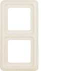 HAGER BOCCHIOTTI - Cornice doppia wg UP IP44 bianco lucido