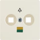 HAGER BOCCHIOTTI - Mascherina centrale per presa equipotenziale bianco lucido