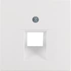 HAGER BOCCHIOTTI - Pezzo centrale per presa RJ universale Berker S.1/B.3/B.7 bianco polare opaco