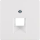 HAGER BOCCHIOTTI - Pezzo c.le x presa RJ universale singolo Berker Q.1/Q.3 bianco polare velluto