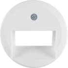 HAGER BOCCHIOTTI - Pezzo centrale x presa RJ universale doppio Serie 1930/Glas bianco polare lucido