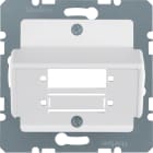 HAGER BOCCHIOTTI - Mascherina c.le x accoppiamenti in fibra ottica Duplex SC bianc pol. opac/vellut