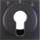 HAGER BOCCHIOTTI - Pezzo c.le x commutatori/pulsanti a chiave x venez. Serie B.3/B.7 antrac.opaco