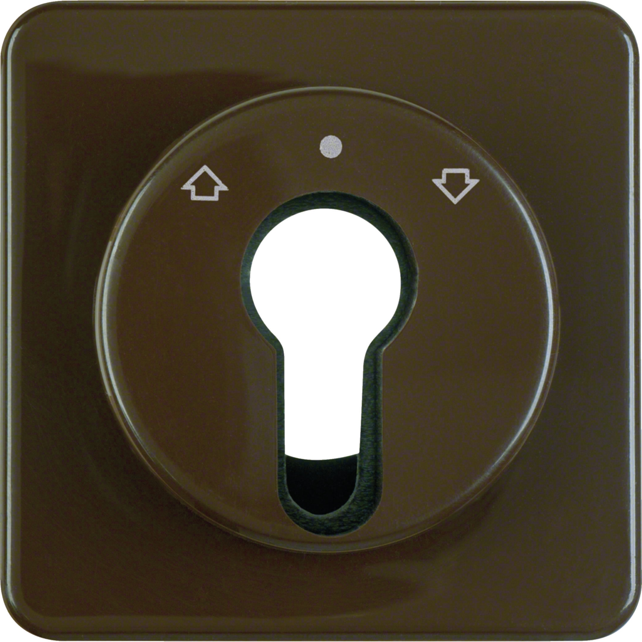 HAGER BOCCHIOTTI - Pezzo c.le x commutatori/pulsanti a chiave x veneziane wg UP IP44 marrone lucido