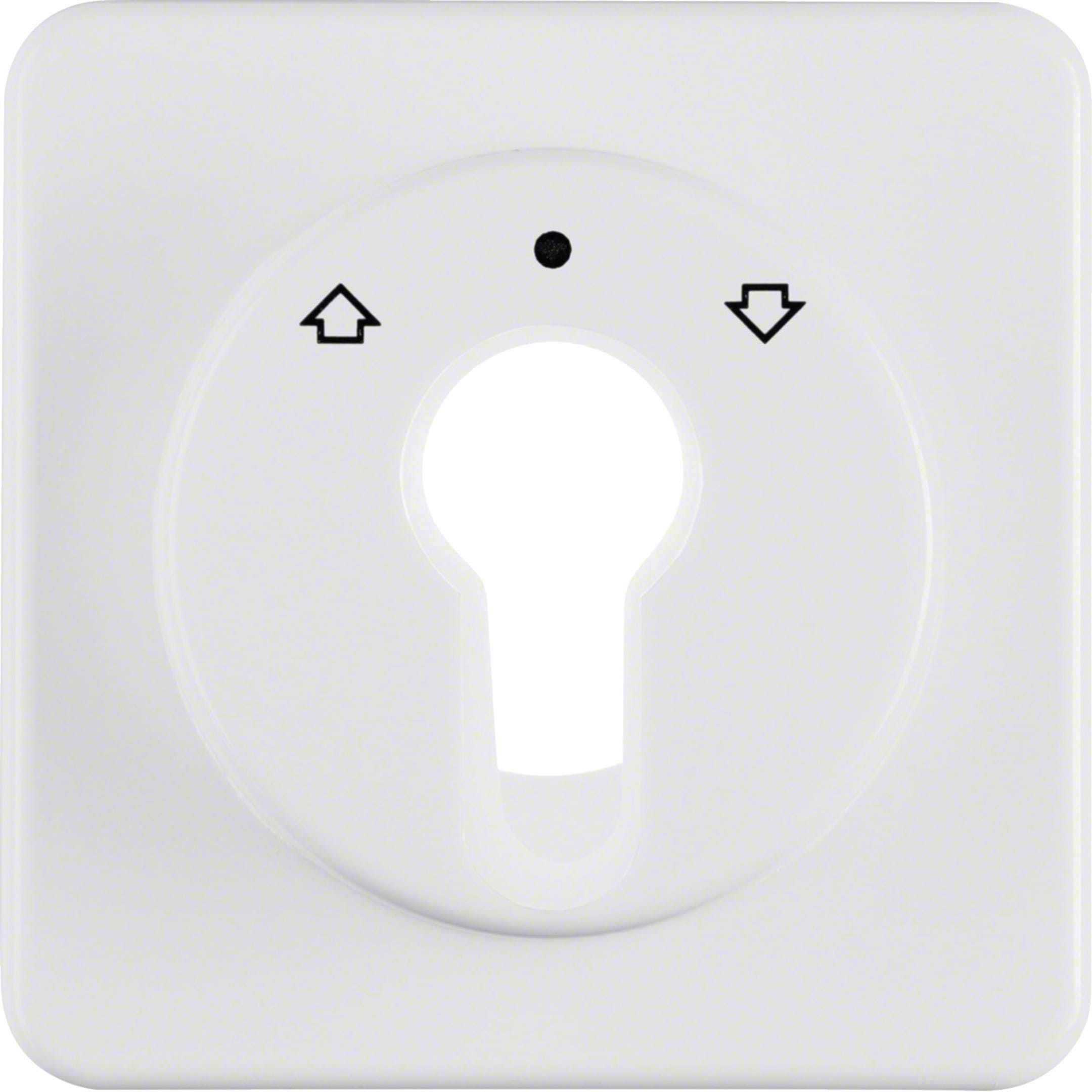 HAGER BOCCHIOTTI - Pezzo c.le x commutatori/pulsanti a chiave x venez. wg UP IP44 bianco pol. luc.