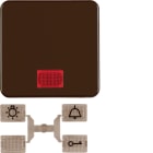 HAGER BOCCHIOTTI - Bilanciere wg UP IP44 marrone lucido