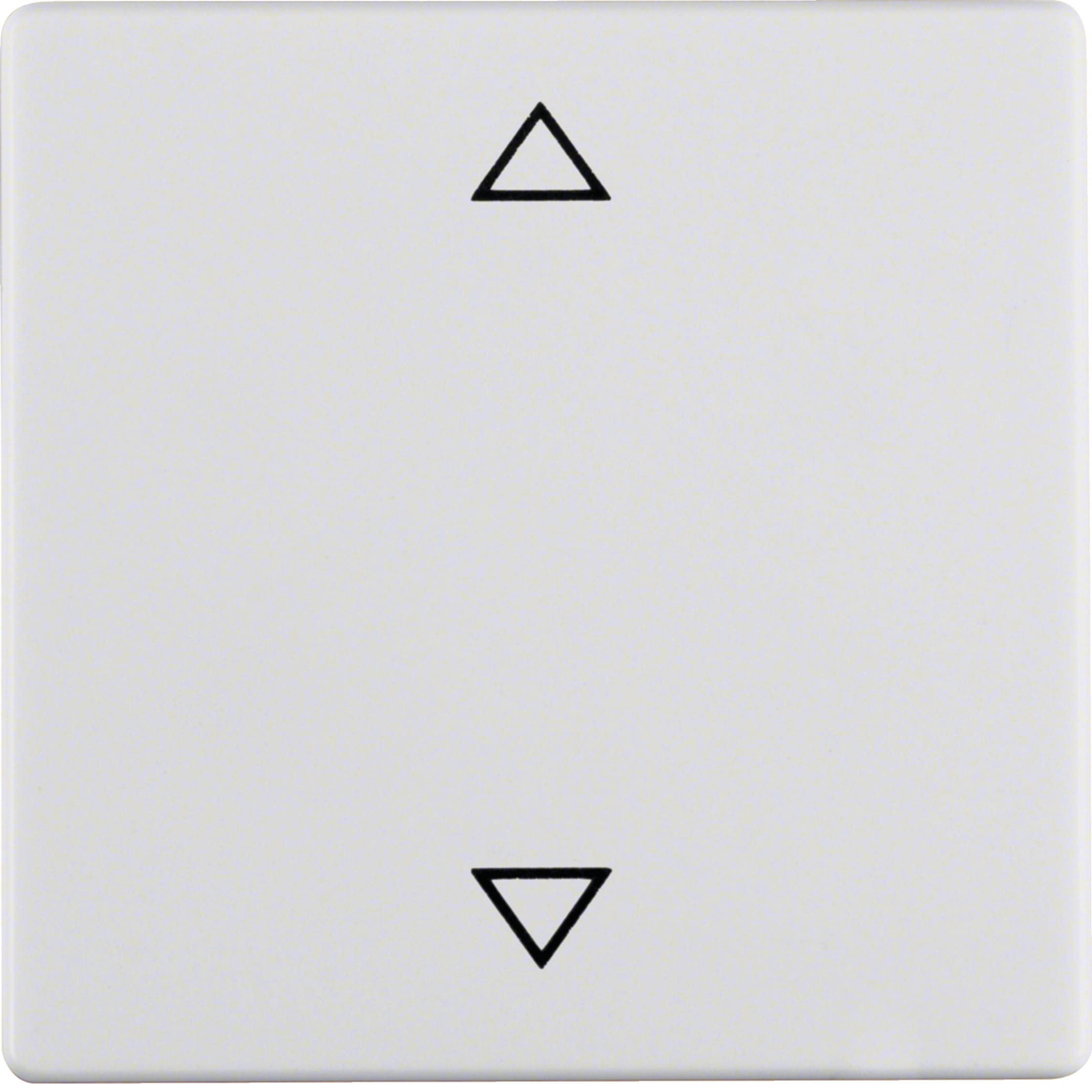 HAGER BOCCHIOTTI - Bilanciere singolo con serigrafia frecce Berker Q.1/Q.3 bianco polare velluto