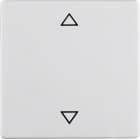 HAGER BOCCHIOTTI - Bilanciere singolo con serigrafia frecce Berker Q.1/Q.3 bianco polare velluto