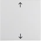 HAGER BOCCHIOTTI - Bilanciere con serigrafia frecce Berker S.1/B.3/B.7 bianco polare lucido