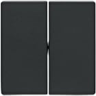 HAGER BOCCHIOTTI - Bilanciere doppio Berker Q.1/Q.3 antracite velluto, verniciato