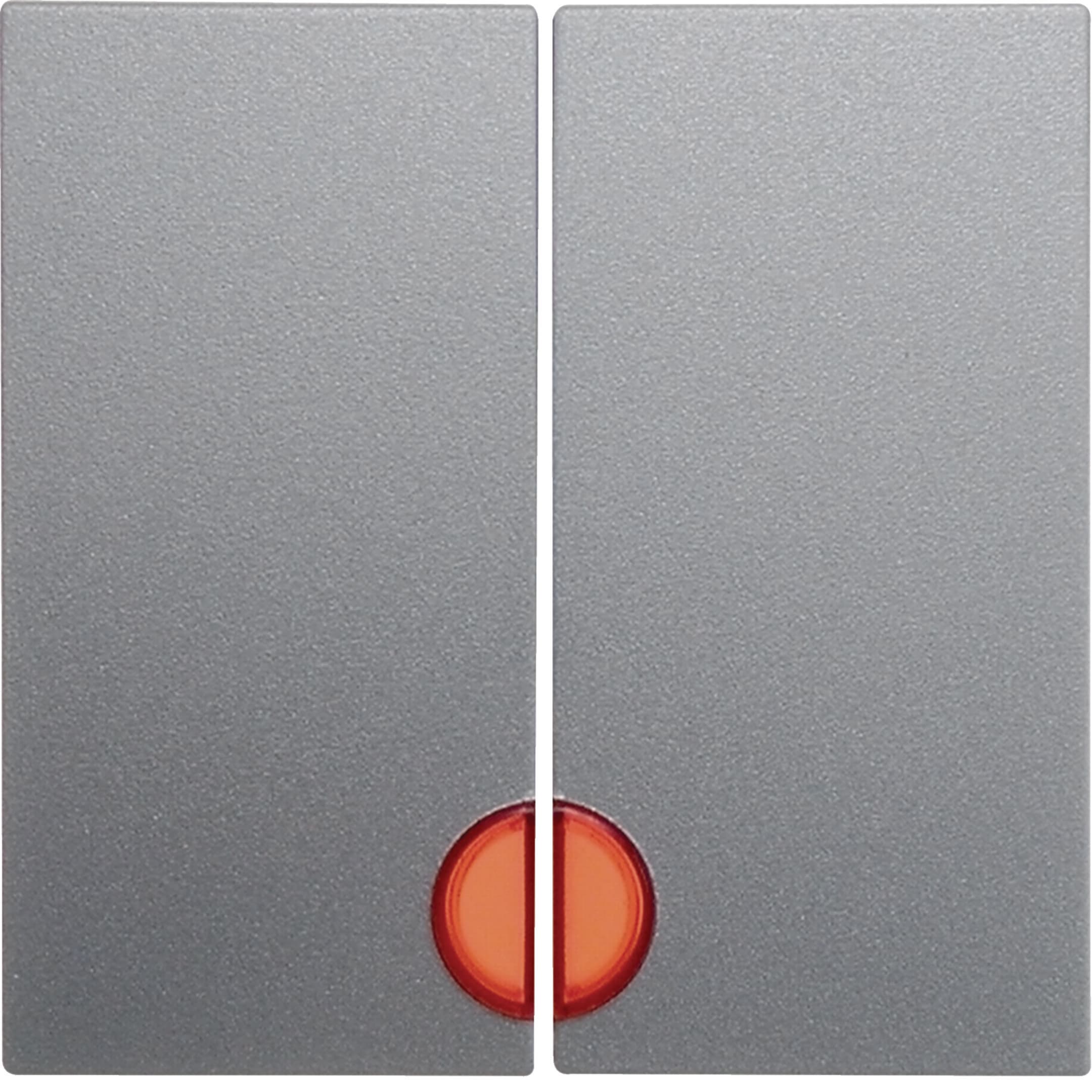 HAGER BOCCHIOTTI - Bilanciere doppio con lente Berker B.7 alu opaco, verniciato