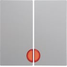 HAGER BOCCHIOTTI - Bilanciere doppio con lente Berker S.1/B.3/B.7?bianco polare opaco