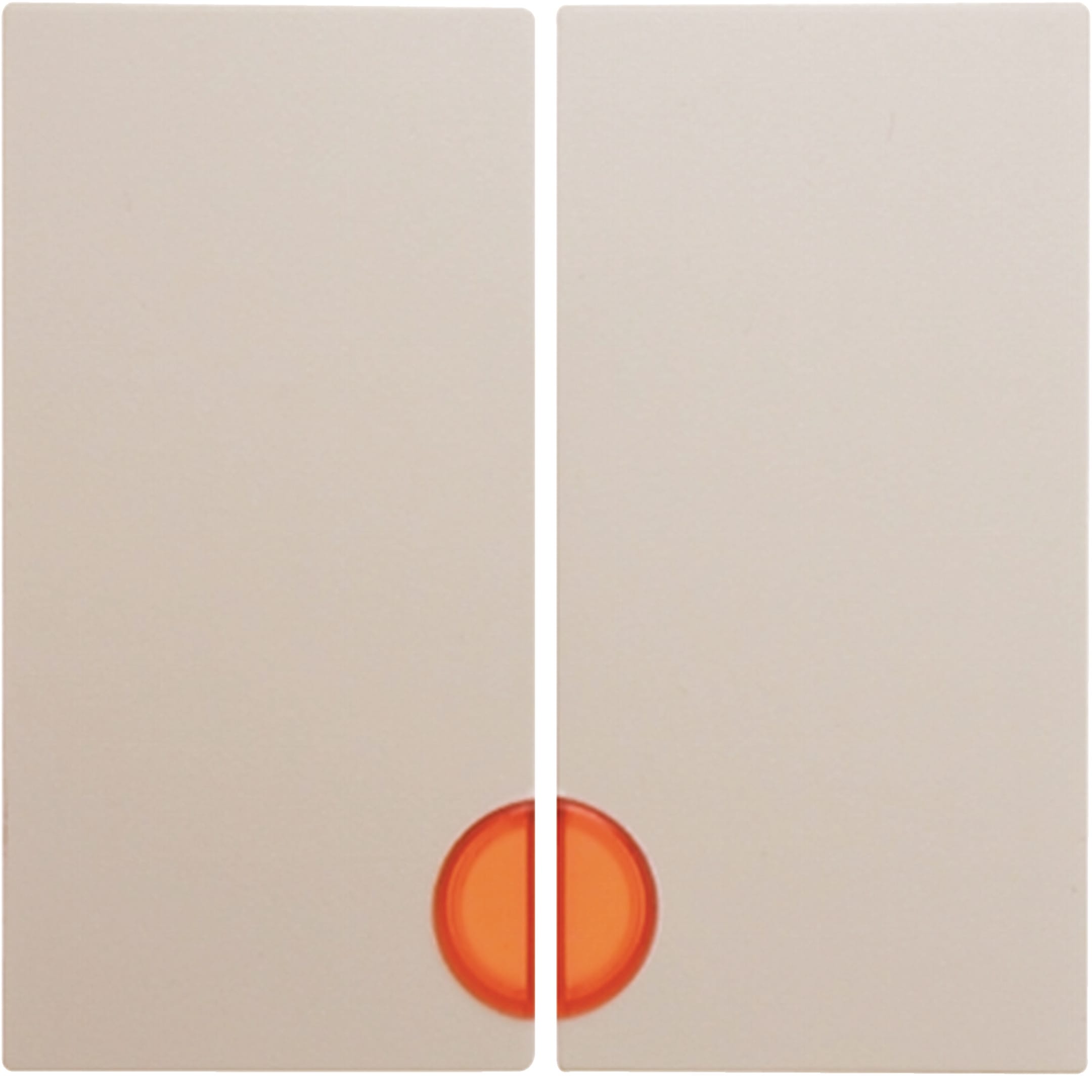 HAGER BOCCHIOTTI - Bilanciere doppio con lente Berker S.1 bianco lucido