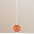 HAGER BOCCHIOTTI - Bilanciere doppio con lente Berker S.1 bianco lucido