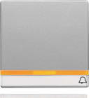 HAGER BOCCHIOTTI - Bilanciere con stampa simbolo x suoneria Serie Q.1/Q.3 alu velluto, verniciato