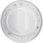 HAGER BOCCHIOTTI - Pezzo centrale x timer meccanico 15 minuti Berker R.1/R.3 bianco polare lucido