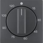 HAGER BOCCHIOTTI - Pezzo centrale per timer meccanico 120 min Berker B.3/B.7 antracite opaco