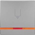 HAGER BOCCHIOTTI - Pezzo c.le con stampa x Puls. Hotel Card Serie Q.1/Q.3 alu velluto, verniciato