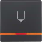 HAGER BOCCHIOTTI - Pezzo c.le con stampa x Puls. Hotel Card Serie Q.1/Q.3 antrac.velluto, vern.