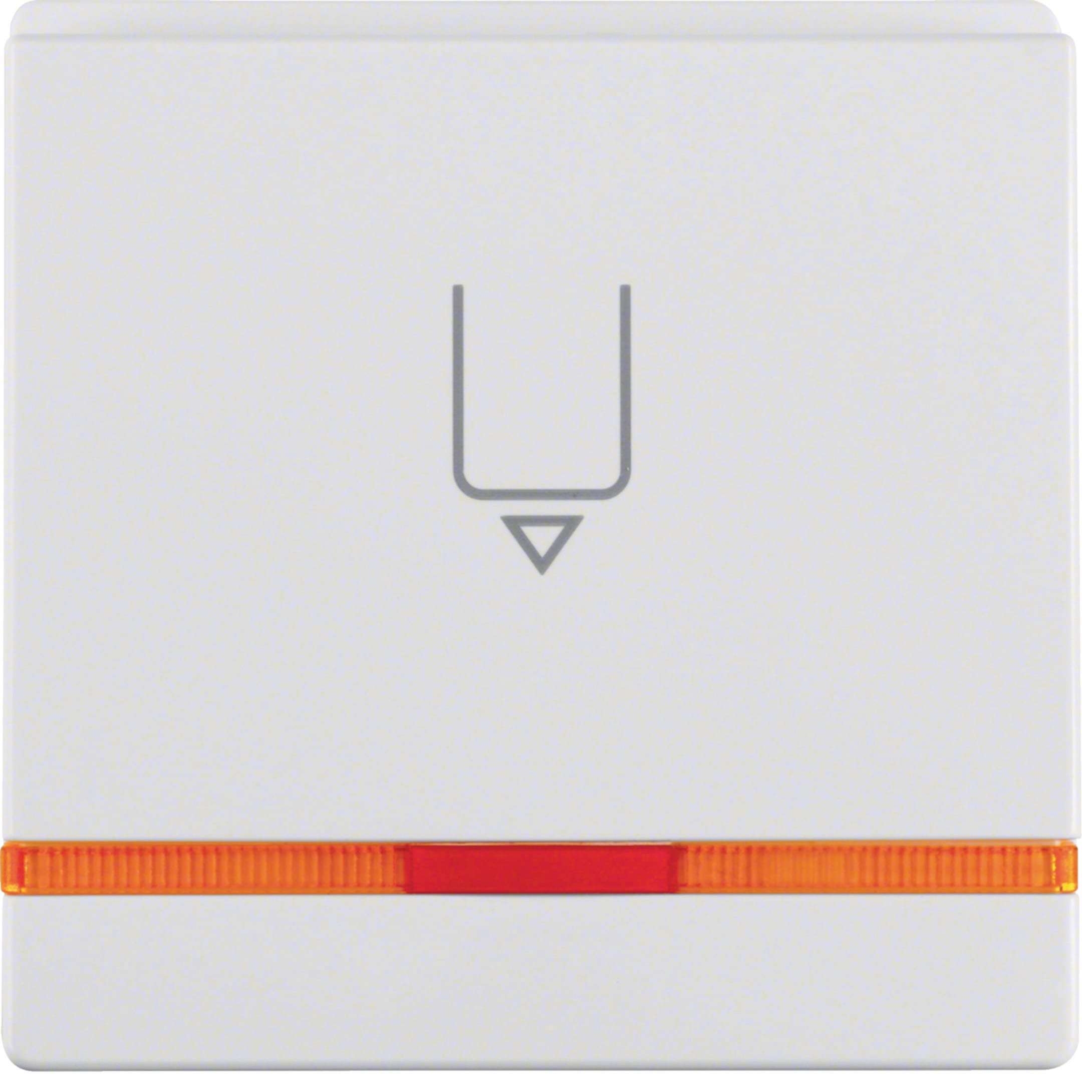 HAGER BOCCHIOTTI - Pezzo c.le con stampa x pulsante Hotel Card Serie Q.1/Q.3 bianco polare velluto