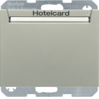 HAGER BOCCHIOTTI - INT.A RELÈ X HOTEL CARD K5 INOX