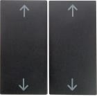 HAGER BOCCHIOTTI - Bilanciere doppio con serigrafia frecce Berker B.3/B.7 antracite opaco