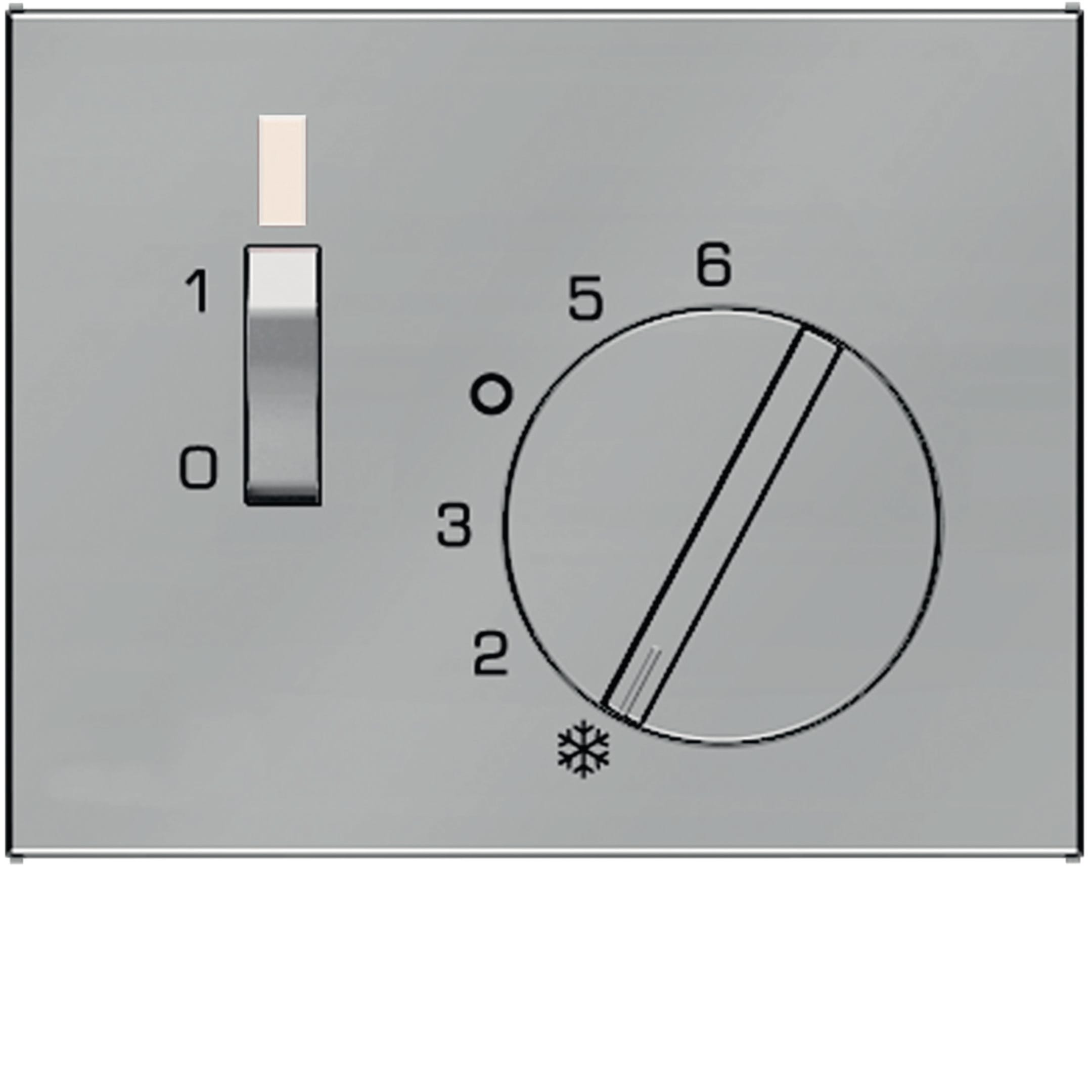 HAGER BOCCHIOTTI - Pezzo c.le x Termostato Serie K.1/K.5 acciaio inox opaco, vern.