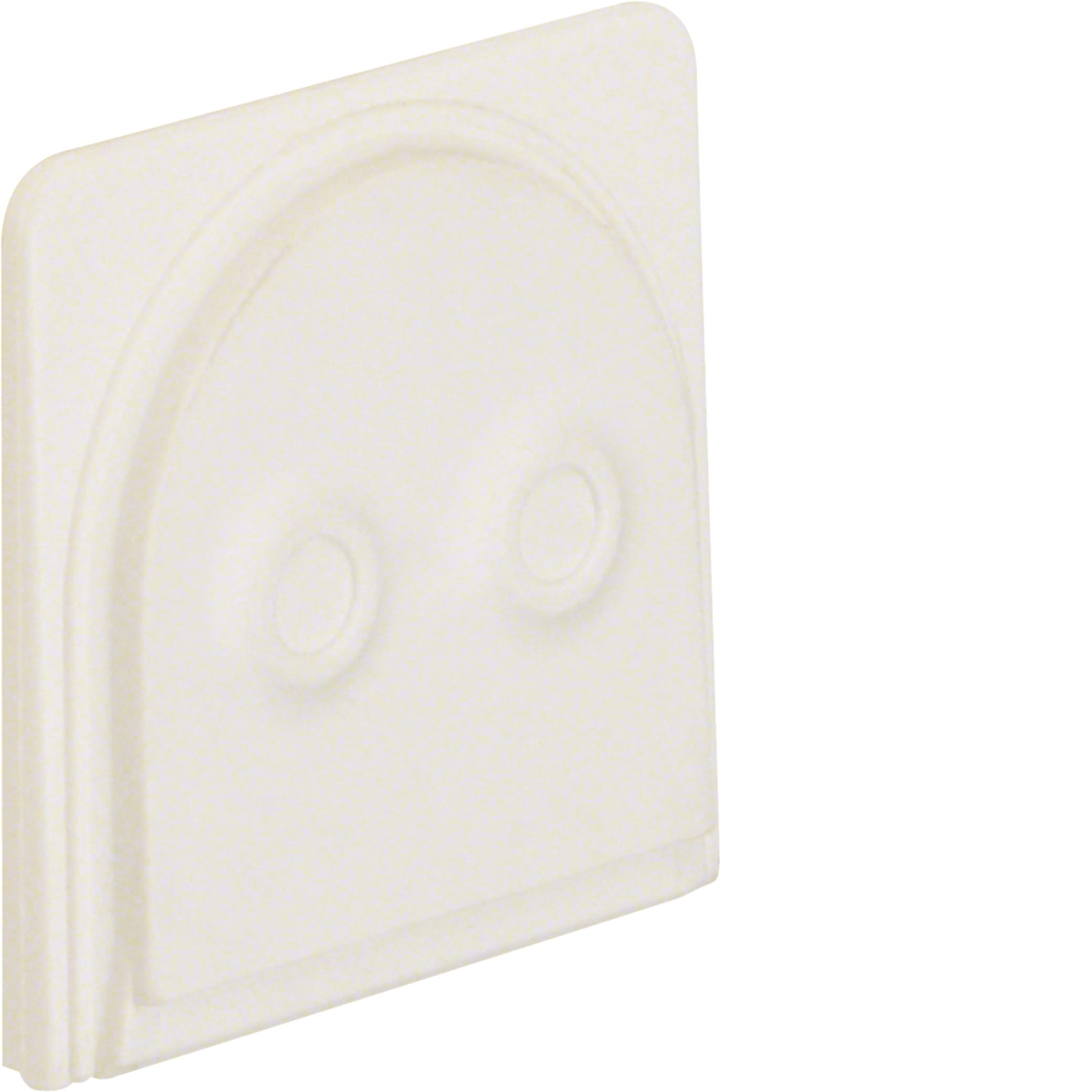 HAGER BOCCHIOTTI - Passacavo per 2 cavi Berker W.1 bianco polare opaco