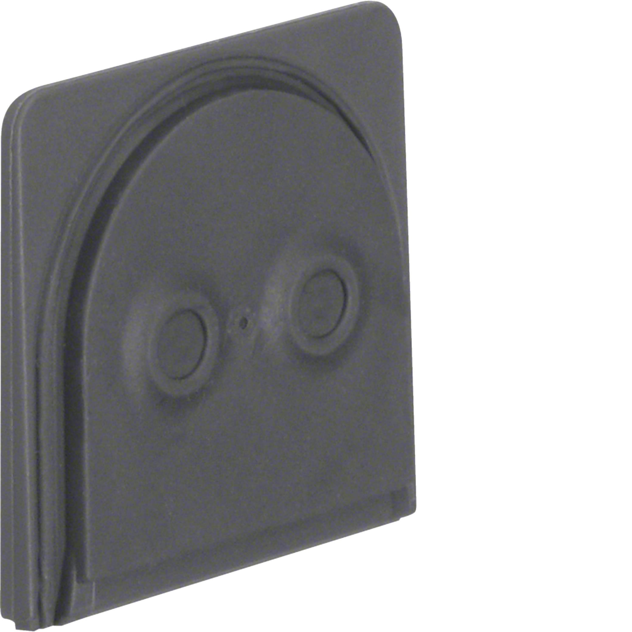 HAGER BOCCHIOTTI - Passacavo per 2 cavi Berker W.1 grigio opaco