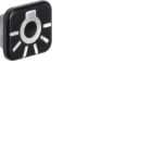 HAGER BOCCHIOTTI - Lente con serigrafia per luce Berker W.1 trasparente