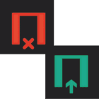 HAGER BOCCHIOTTI - Lamina bicolore + simb. attendere / entrare x segnale luminoso a LED accessorio