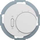 HAGER BOCCHIOTTI - Termostato, deviat., + pezzo c.le + comm. Estate/Inverno R.Classic bianco polare