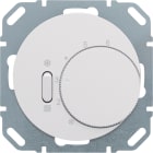 HAGER BOCCHIOTTI - Termostato, deviat., + pezzo c.le + comm. Estate/Inverno R.x bianco polare