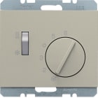 HAGER BOCCHIOTTI - Termostato, deviat., + pezzo c.le + comm. Estate/Inverno K.5 acciaio inox