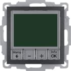 HAGER BOCCHIOTTI - Termostato, cont. NA, + pezzo c.le Serie B.3/B.7 antrac.opac