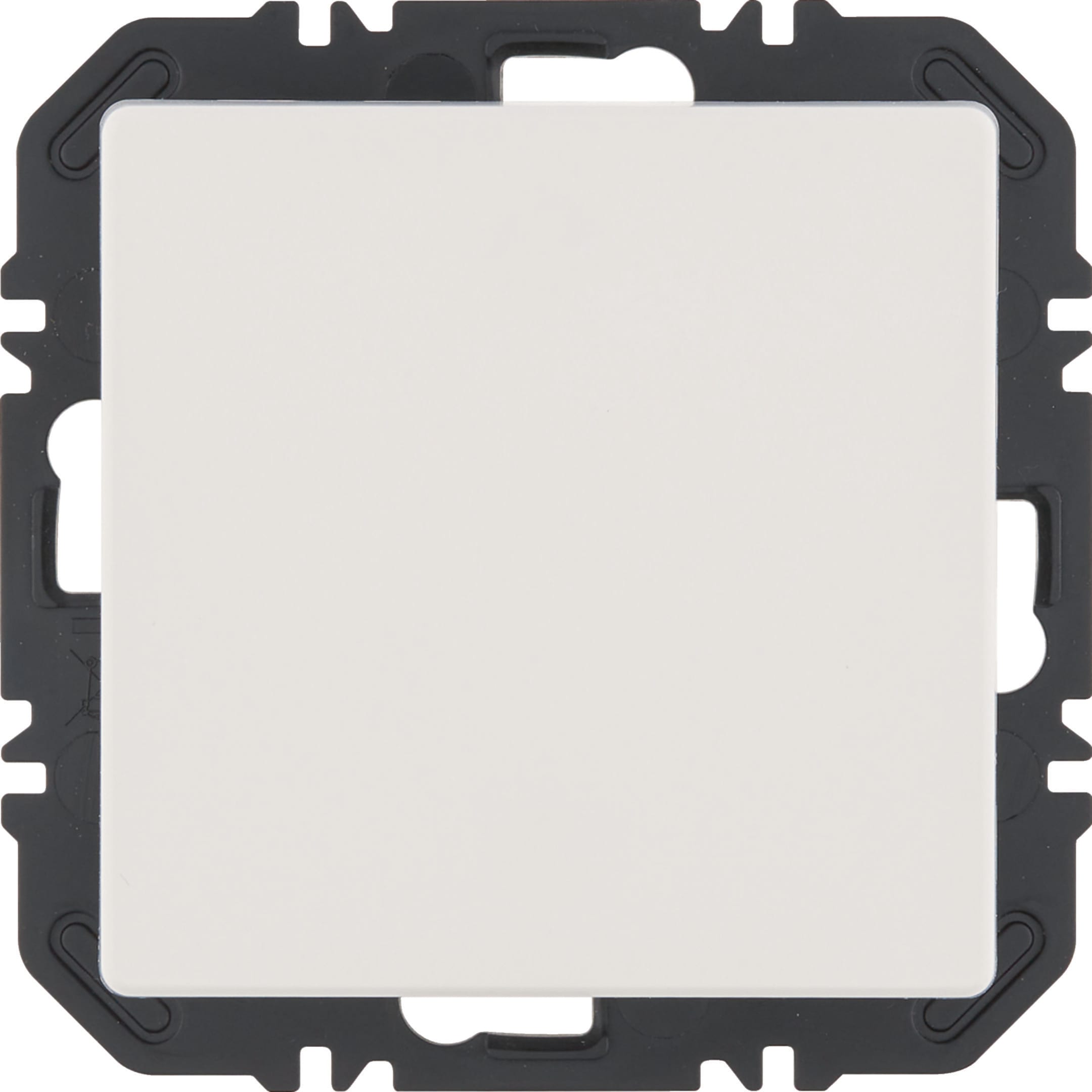 HAGER BOCCHIOTTI - Modulo EnOcean con bilanciere , Q.x velluto bianco polare