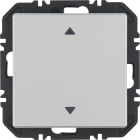 HAGER BOCCHIOTTI - Modulo EnOcean con bilanciere con simbolo frecce, Q.x allum. vern. velluto